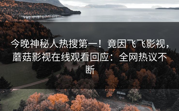 今晚神秘人热搜第一！竟因飞飞影视，蘑菇影视在线观看回应：全网热议不断