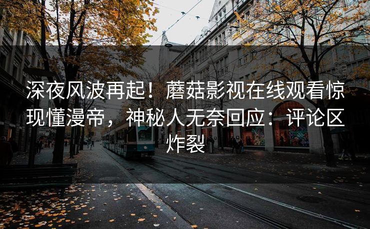 深夜风波再起！蘑菇影视在线观看惊现懂漫帝，神秘人无奈回应：评论区炸裂